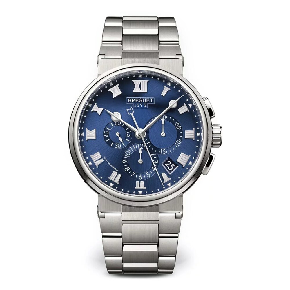 Marine Chronographe 5527 Sunburst Blue Watch