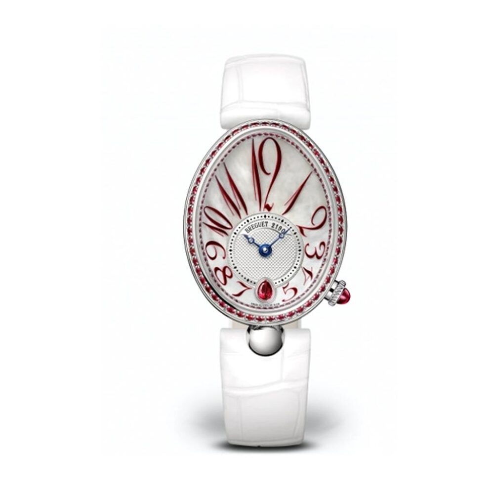 Reine De Naples Wristwatch In 18k White Gold And Rubies Watch