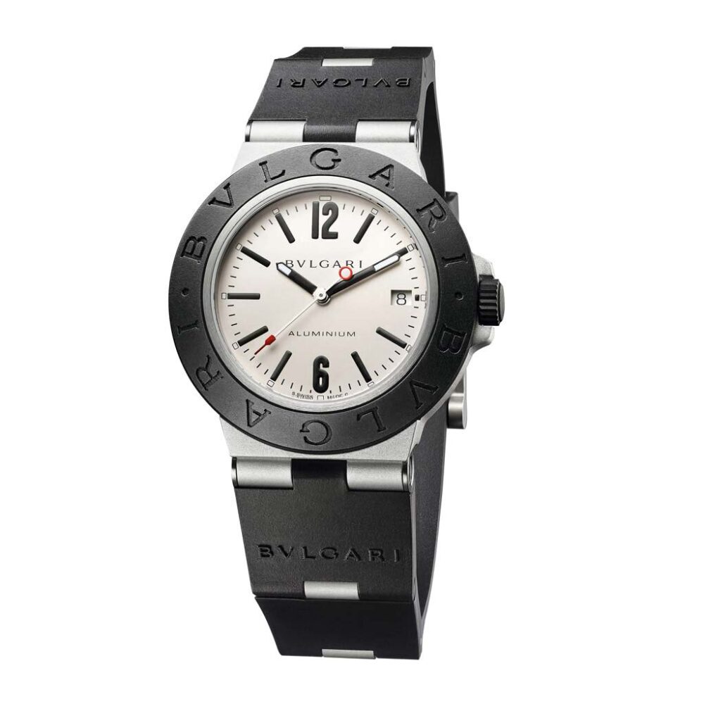 Bvlgari Aluminum White Dial Watch