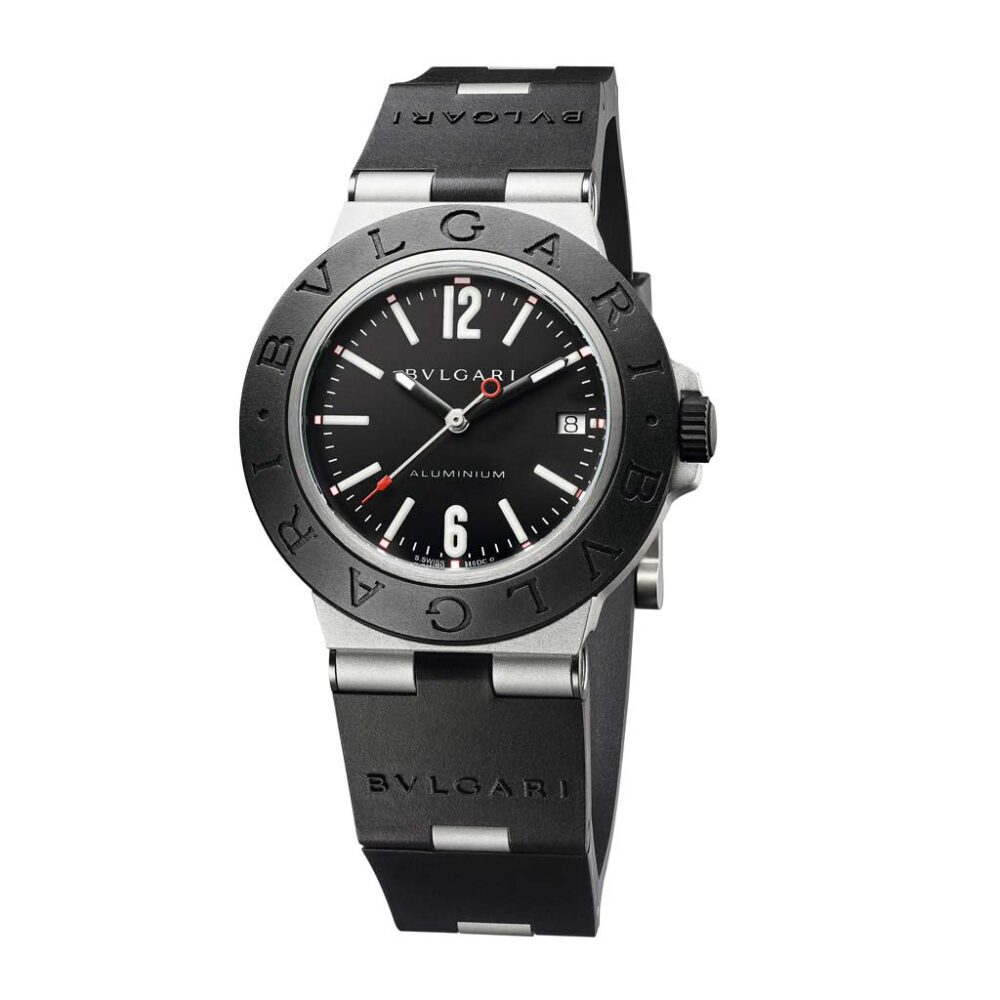 Bvlgari Aluminum Black Dial Watch