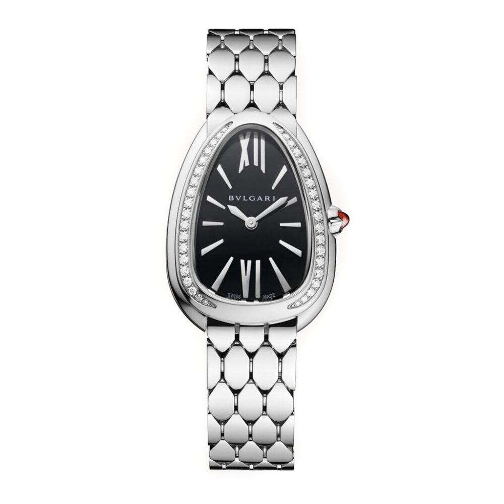 Serpenti Seduttori Watchblack Lacquered Dial Watch