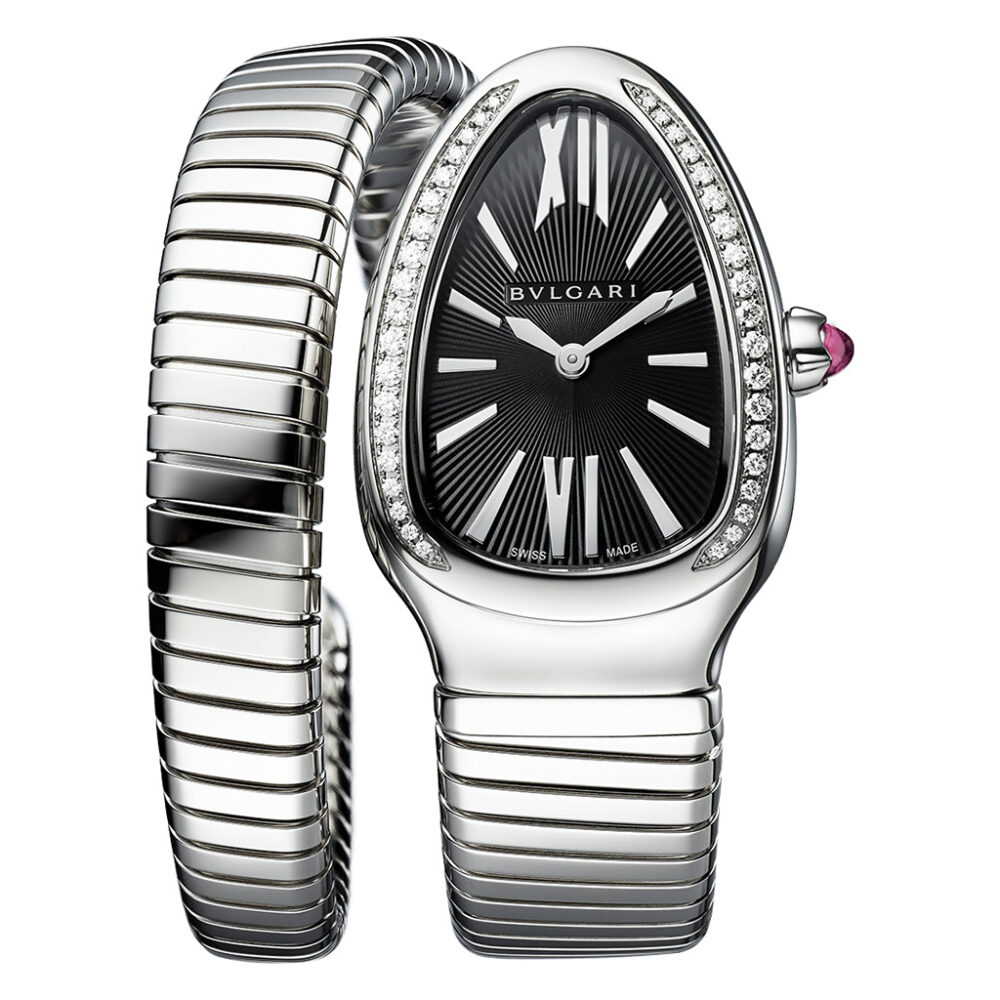 Serpenti Tubogas Single Spiral Black Dial Watch