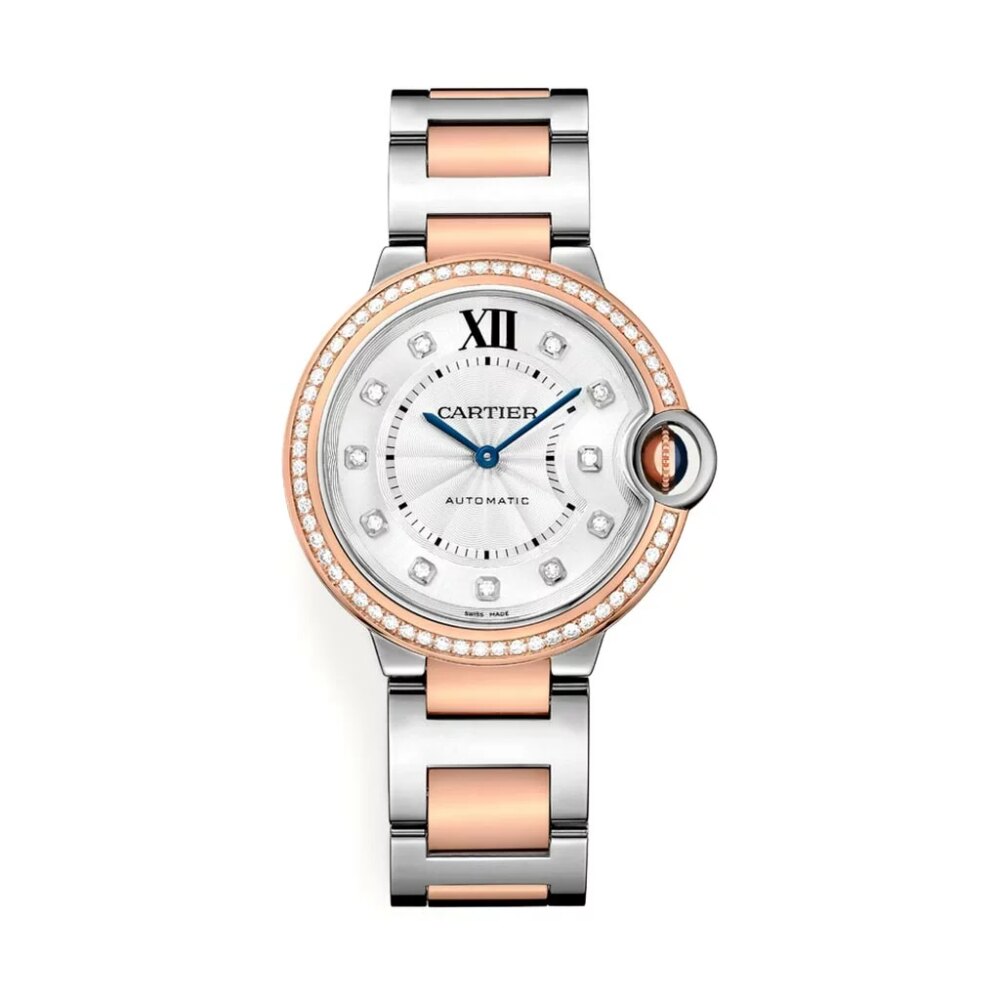 Ballon Bleu De Cartier Watchrose Gold Bezel Watch