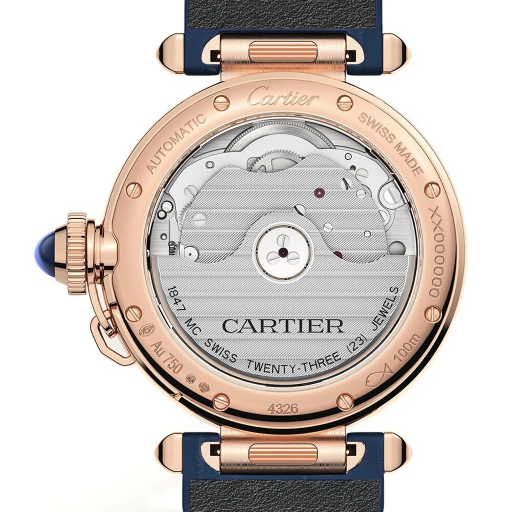 Pasha De Cartier Navy Alligator Watch