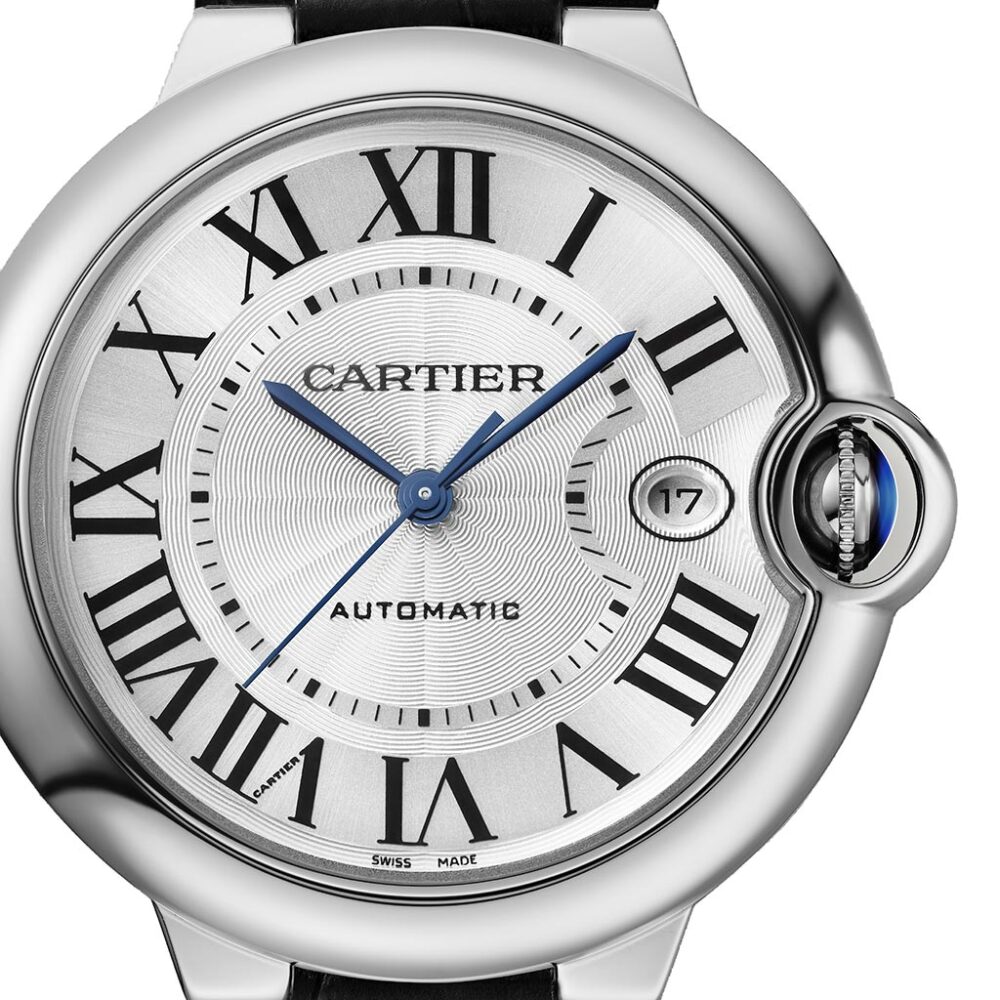 Ballon Bleu De Cartier 40mm Steel Leather Watch