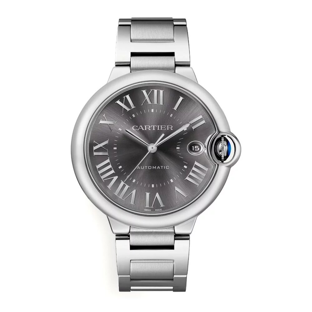 Ballon Bleu De Cartier 40mm Dark Gray Sunray Brushed Dial Watch