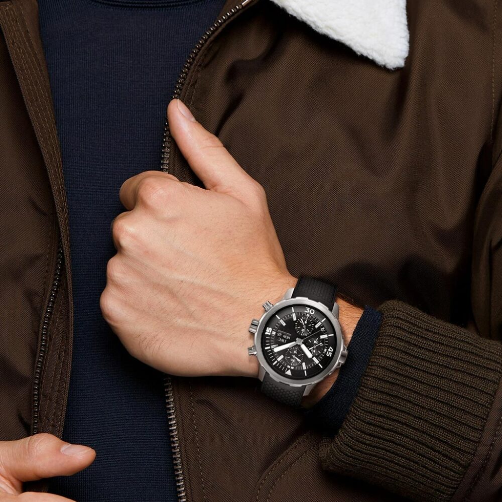 Aquatimer Chronograph Black Dial Watch