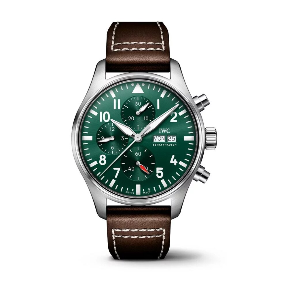 Pilots Watch Chronograph 43mm with Green Dial