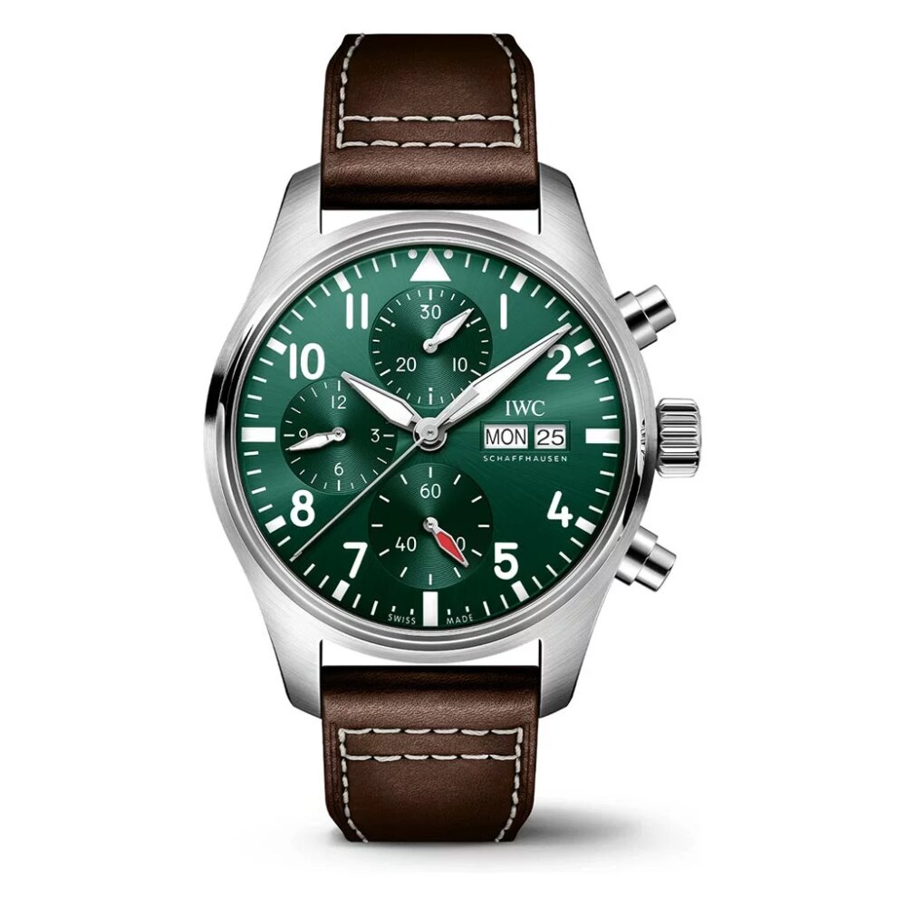 Pilots Chronograph 41 Green Dial Watch