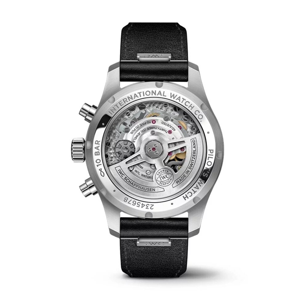 Black Calfskin Pilots Watch Chronograph 41 Watch