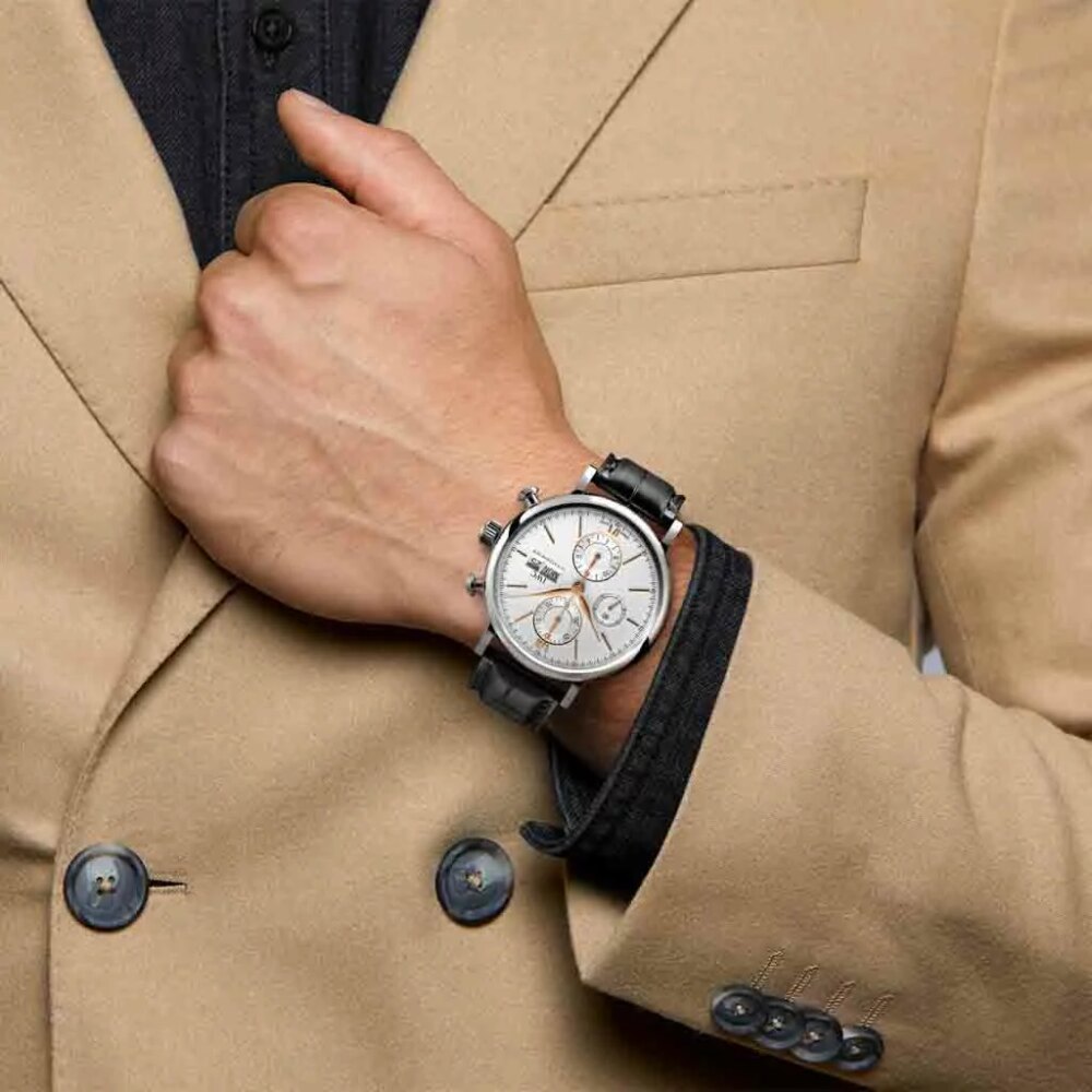 Portofino Chronograph with Rose Gold Hands Watch