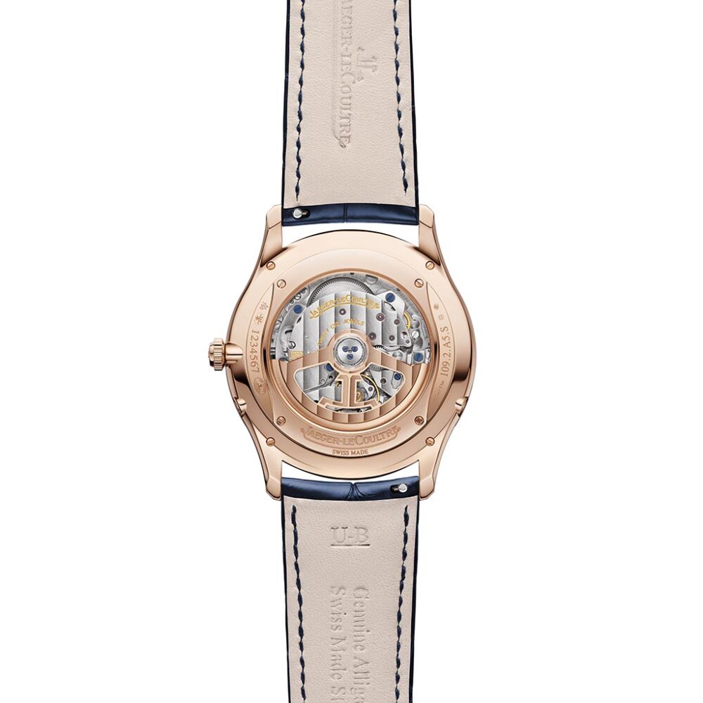 Ultra Thin Moon Blue 18k Rose Gold Watch