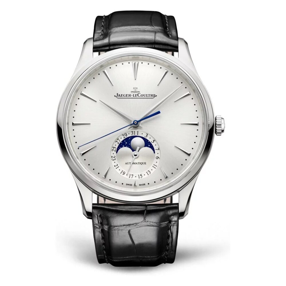 Ultra Thin Moon Silver Dial Watch