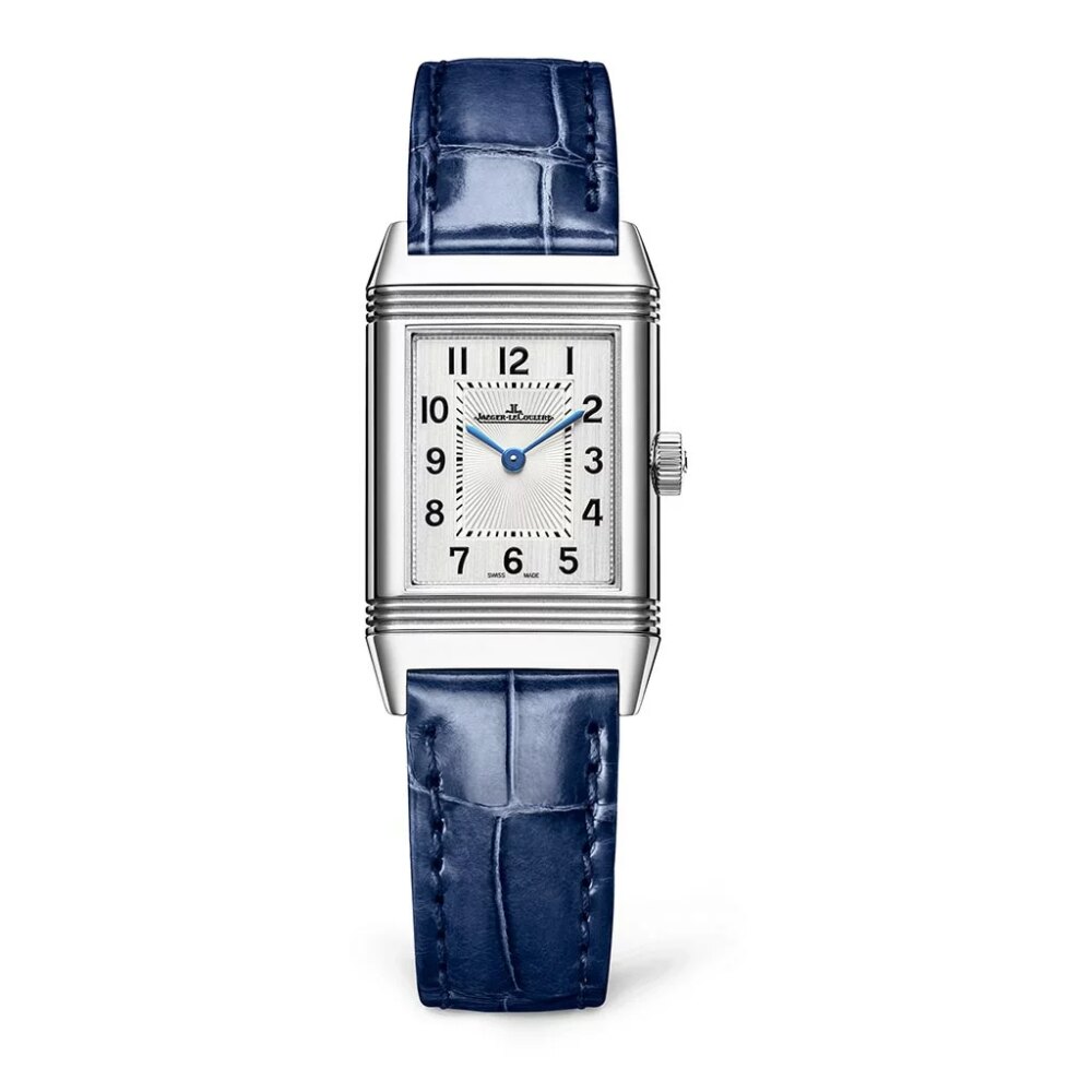 Blue Alligator Reverso Classic Monoface Watch