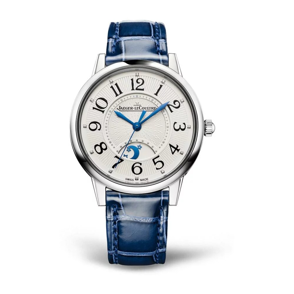 Rendez Vous Classic Night And Day on Blue Alligator Strap Watch