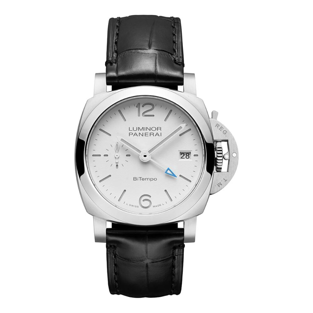 Luminor Quaranta White Dial Bitempo Watch