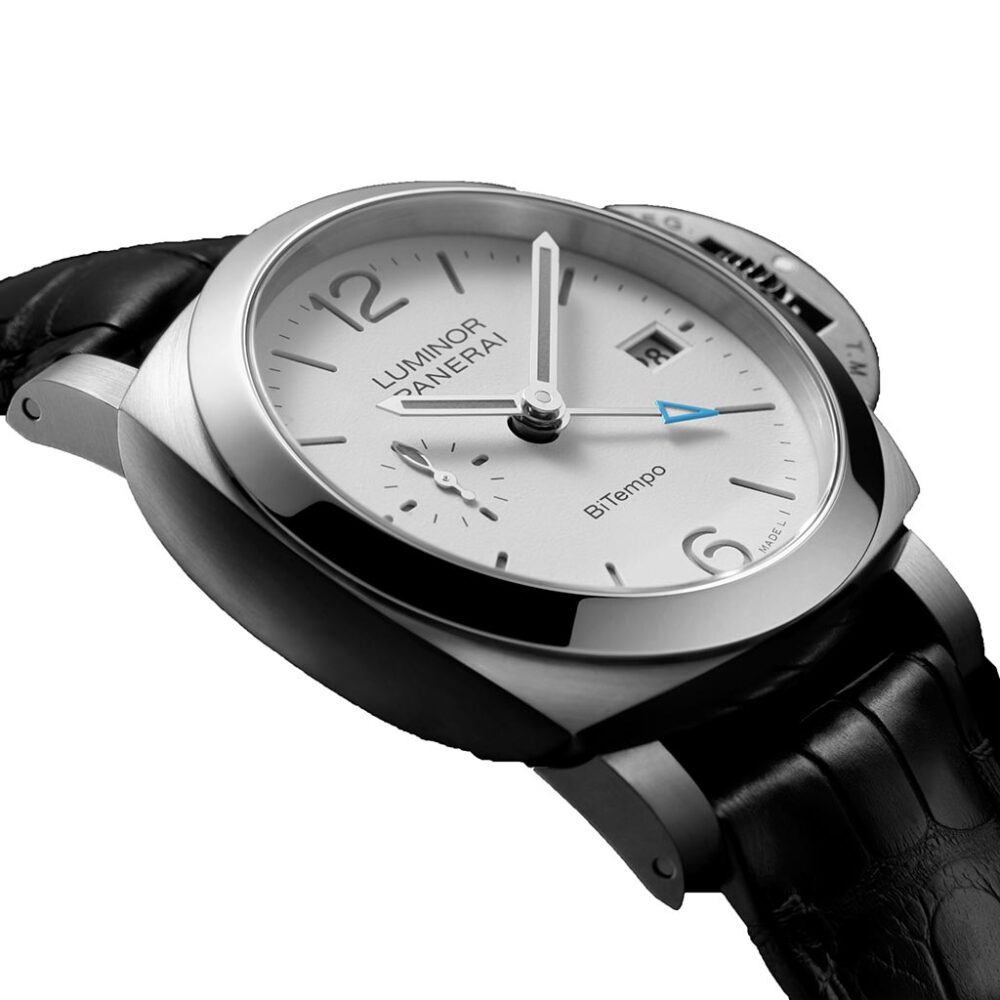 Luminor Quaranta White Dial Bitempo Watch