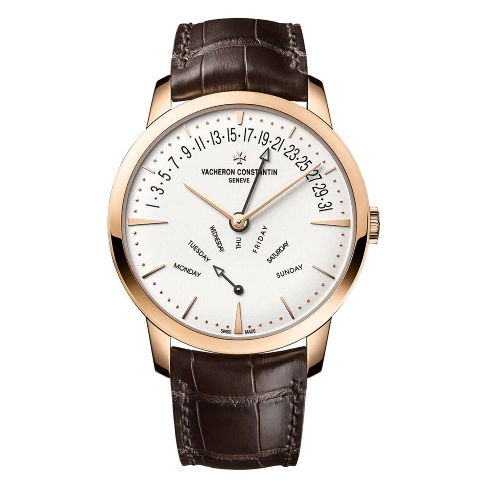 Patrimony Retrograde Day-Date 18k White Gold Watch